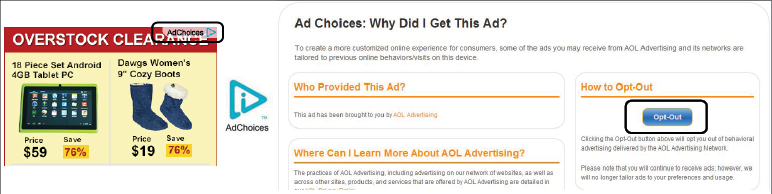 图8-6 Ad Choices示例